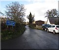 Unsuitable route for heavy goods vehicles, Pencroesoped, Monmouthshire