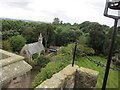 NT1485 : St. Thereota's Chapel, viewed from top of Fordell Castle by Suzanne Henderson Emerson