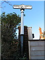 "Chester Cross 1 Mile" post in Hoole Road