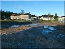 NS3878 : Cleared site of the Main Street shops, Renton by Lairich Rig