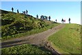 SO7645 : Boxing Day at the highest point on the Malvern Hills by Philip Halling