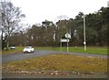 Roundabout at the end of Lemsford Road