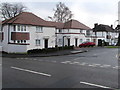 White houses in The Rise, Llanishen, Cardiff