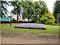 Flower bed at Fletcher Moss Park