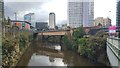 SJ8398 : River Irwell, looking downstream from junction of Victoria Street and Chapel Street by Phil Champion