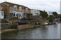 Houses backing onto Widewater Lagoon