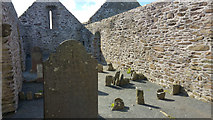 V4364 : Interior of Ballinskelligs Priory church by Phil Champion
