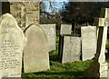 Gravestones in Sawley churchyard