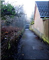 Path from Park Lane towards an underpass, Tonyrefail