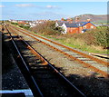 Two tracks into one beyond Tywyn station