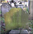 Tombstone in Ewell churchyard: Sarah Burges, 1774