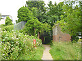 Abutment of former railway bridge over Medway