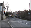 River Windrush bridge traffic lights, Burford