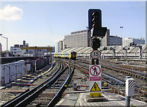 TQ3179 : Waterloo station, end of Platform 2/3, 2006 by Ben Brooksbank