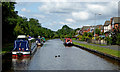 Canal and housing north-west of Stone, Staffordshire