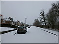 Snow on Strathclyde Road, Motherwell