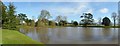 SO8744 : Panorama view of the lake of Croome by Philip Halling
