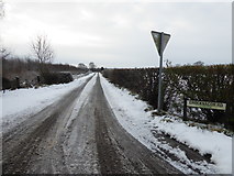 H5172 : Snow and slush along Crocknacor Road by Kenneth  Allen