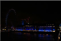 TQ3079 : View of the County Hall illuminated from Westminster Bridge by Robert Lamb