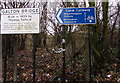 Canal Cycleway direction and distances sign, Smethwick