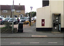 ST1600 : Wall postbox and BT phonebox, New Street, Honiton by Jaggery