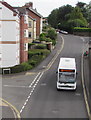 Dartline bus at Honiton railway station bus stop