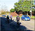 Friday cyclists on Llantrisant Road, Radyr, Cardiff