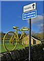 Yellow bike in Bradfield