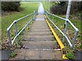 Flight of steps in urban green space