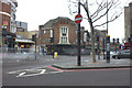 Shoreditch High St and Hackney Road junction