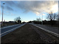 The A96 road looking east