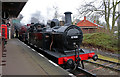SK5416 : Quorn and Woodhouse Station - first passenger train of the day by Chris Allen