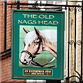 SJ8398 : Sign of the Old Nag's Head by Gerald England