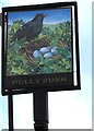 Holly Bush name sign, Llay Road, Cefn-y-bedd, Flintshire