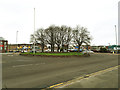 Roundabout at the top of Regent Street. Leeds 