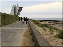 SD3147 : The Lancashire Coastal Way at Rossall Point by Steve Daniels