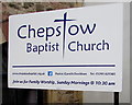 Chepstow Baptist Church nameboard