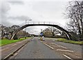 Footbridge on A371 near Locking