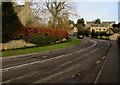 Bend in the A361 in Fulbrook, West Oxfordshire