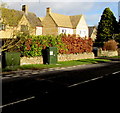 Two telecoms cabinets alongside the A361 in Fulbrook, West  Oxfordshire