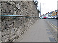 Roadside wall in Conway Road, Llandudno Junction