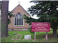 St Lawrence, Morden: noticeboard