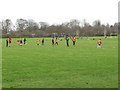 TQ1878 : Gunnersbury Park boys' soccer training by David Hawgood