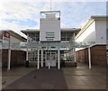 Entrance to Wrexham Central railway station