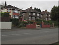 Houses on the south side of Bassaleg Road, Newport