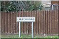 Church Road sign