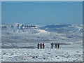 SD7474 : Winter on Ingleborough summit by Karl and Ali