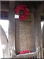 St Lawrence, Morden: lych gate war memorial panel