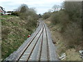 Railway from the bridge on Queen Street, Honiton