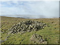 SO4793 : Small shelter cairn on Hope Bowdler Hill by Jeremy Bolwell